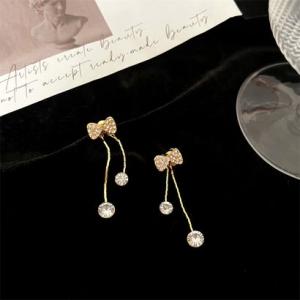 ゾエ ジェンコ Zoe Jenko リボンモチーフストーンピアス 9695