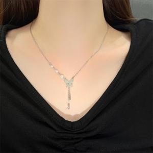 ゾエ ジェンコ Zoe Jenko バタフライモチーフパールネックレス 9759