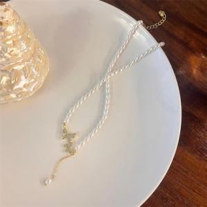 ゾエ ジェンコ Zoe Jenko バタフライモチーフパールネックレス 9775