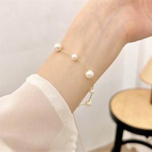 ゾエ ジェンコ Zoe Jenko ゴールドチェーンパールブレスレット 9770