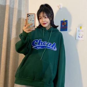 ゾエ ジェンコ Zoe Jenko オーバーサイズ レタリング裏起毛パーカー 7912 （GRN）