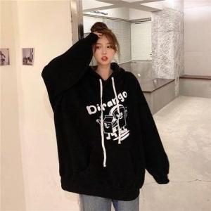 ゾエ ジェンコ Zoe Jenko オーバーサイズフロント プリント裏起毛パーカー 7941