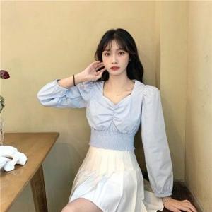 ゾエ ジェンコ Zoe Jenko ボリュームスリーブ ギャザートップス 7972