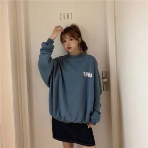 ゾエ ジェンコ Zoe Jenko カスレ字プリント裏起毛トップス 8701