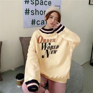 ゾエ ジェンコ Zoe Jenko フロントレタリン裏起毛トップス 8706