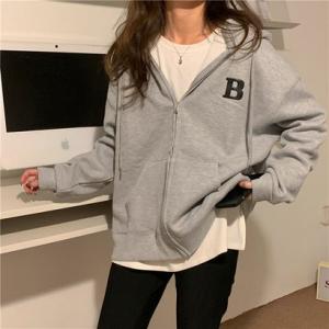 ゾエ ジェンコ Zoe Jenko アルファベットプリントジップトップス 9729