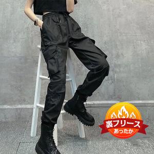 暖かいパンツ あったかパンツ 裏起毛 カーゴパンツ レディース 厚手 防風 防寒 アウトドア 登山 作業 ワークパンツ ウエストゴム 大きいサイズ 20代30代40代