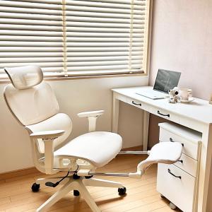 オフィスチェア メッシュ オットマン シンクロ...の詳細画像3