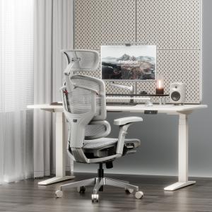 オフィスチェア ヘッドレスト付き オットマン ...の詳細画像1