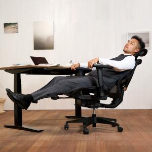オフィスチェア ヘッドレスト付き オットマン ...の詳細画像1