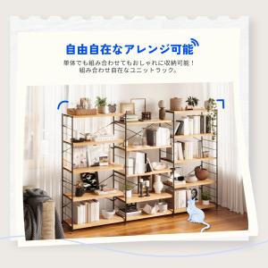 ラック 棚 木製 ウッドラック スチールラック...の詳細画像1