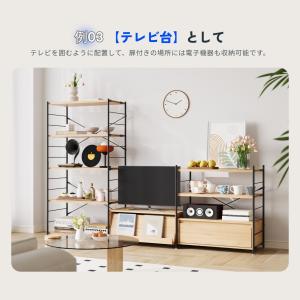ラック 棚 木製 ウッドラック スチールラック...の詳細画像4