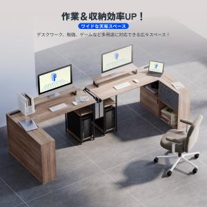 L字デスク パソコンデスク オフィスデスク デ...の詳細画像4