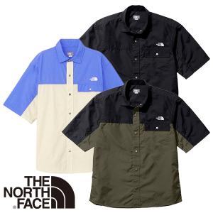 ノースフェイス ショートスリーブヌプシシャツ メンズ 半袖 ボタンシャツ NR22331｜ロッジ プレミアムショップ