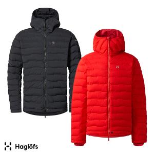 HAGLOFS ホグロフス ソフトシェルジャケット 登山 Sサイズ相当 レッド HAGLOFS（ホグロフス） Haglofs Rosson Softshell Hood Men 608423