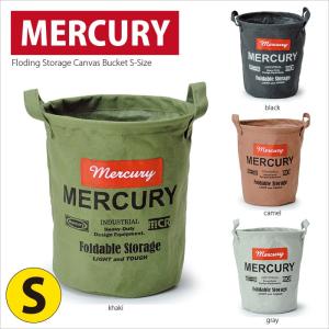 マーキュリー キャンバスバケツ Sサイズ MERCURY キャンバス バケツ 収納 小物入れ 収納 折りたたみ ランドリーバッグ  おもちゃ箱 洗濯カゴ アメリカン