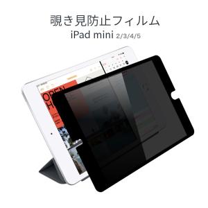 覗見防止フィルム iPad mini 5 覗き見防止 フィルム ブルーライトカット 繰り返し使える フィルター 横向きタイプ