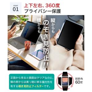 LOE 360度 マグネット式 覗き見防止フィ...の詳細画像1