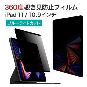 LOE(ロエ) 360度 マグネット式 覗き見防止フィルム iPad Pro 11 M2 2022 /iPad Air5 第5世代 Air4 プライバシーフィルター ブルーライトカット 反射防止｜loe