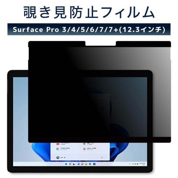 LOE(ロエ) Surface Pro 7+ / 7 / 6 / 5 (12.3インチ) 覗き見防止...