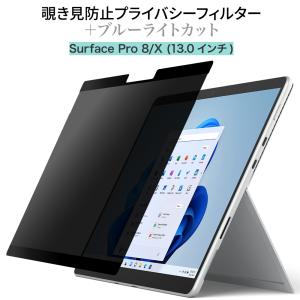 LOE(ロエ) Surface Pro 8 / Pro X (13インチ) 覗き見防止 保護フィルム (マグネット式) プライバシーフィルター ブルーライトカット 反射防止 アンチグレア｜loe