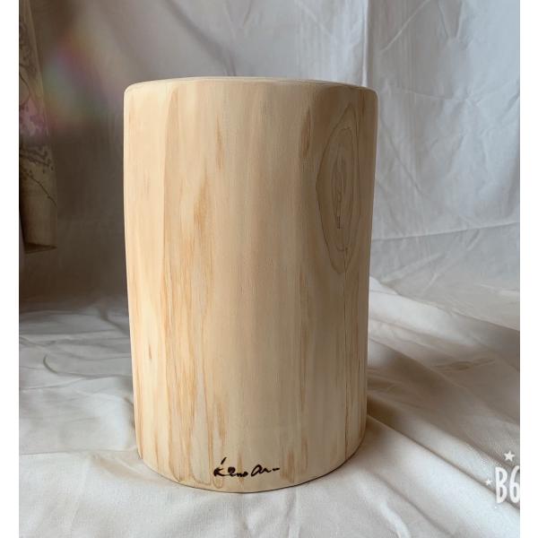 桧　丸太スツール白丸（koburi)