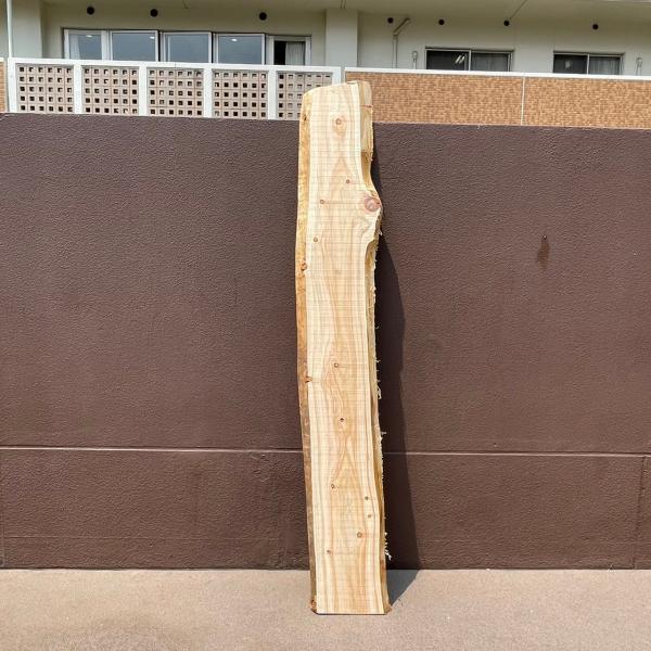 桧一枚板　B　耳付き　訳アリ特価！◆サイズ　2070×28×204◆