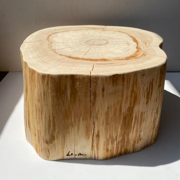 桧丸太スツール（切り株）一点もの☆【yahoo限定価格】