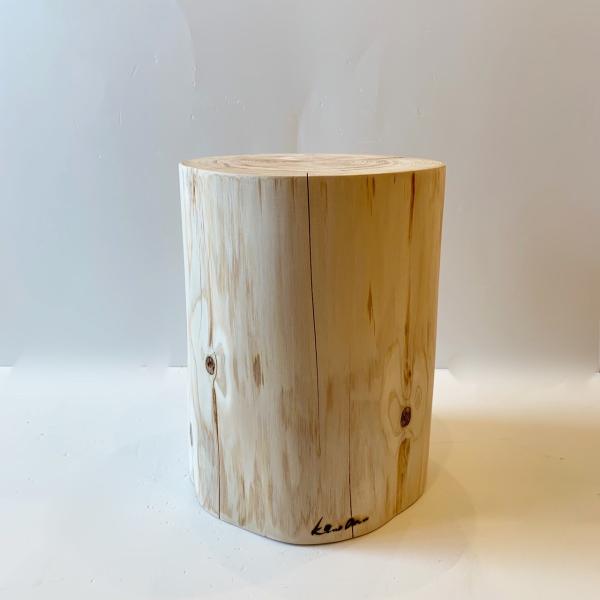 桧丸太スツール(小）一点モノ♪