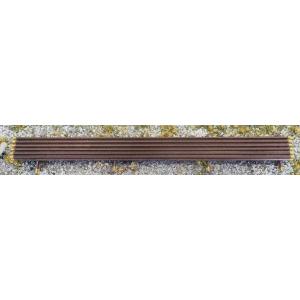 グリーンマックス 2198 プラ素材レール ブラウン 10本入り ストラクチャ