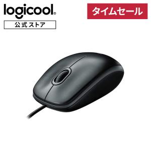 マウス ロジクール 有線 小型 左右対称型 USB 簡単接続 M100rBK ブラック 正規品