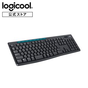 キーボード ロジクール ワイヤレスキーボード K275 ワイヤレス 無線 薄型 テンキー 耐水 Unifying キーボード ワイヤレス windows ブラック×ブルー正規品