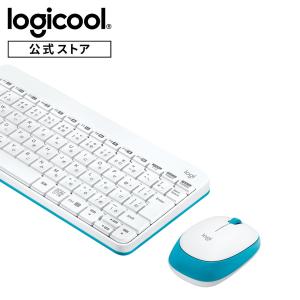 ロジクール MK245nWH ワイヤレスキーボード ワイヤレスマウス セット 無線 ホワイト×ブルー 正規品