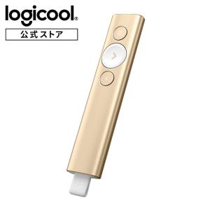 ポインター ロジクール R1000 プレゼンター プレゼン 充電式 ワイヤレス 無線 SPOTLIGHT R1000GD ゴールド スレート オンライン会議にも使える 正規品