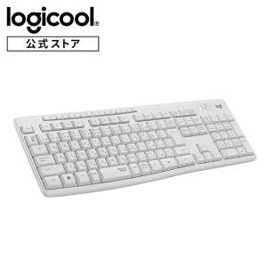 キーボード ロジクール ワイヤレスキーボード K295OW 静音 防水 無線 Unifying windows chrome K295 オフホワイト 正規品