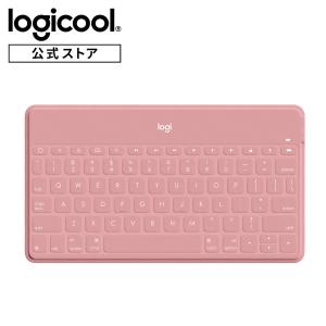 ロジクール ウルトラ ポータブル ワイヤレス キーボード KEYS-TO-GO iK1042BP ブラッシュピンク 超薄型 超軽量 iPhoneスタンド付 Bluetooth 英語配列 国内正規品