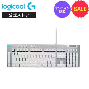 ゲーミング キーボード メカニカル Logicool G G813 GLスイッチ タクタイル 有線 日本語配列 G813-TCWH ホワイト 国内正規品 1年間無償保証