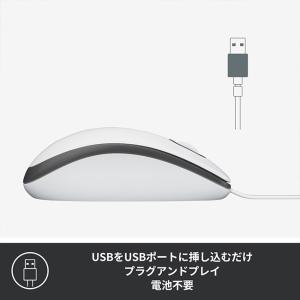 マウス 有線マウス ロジクール M100n 左...の詳細画像2