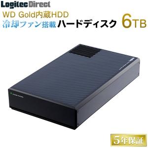 外付け HDD 6TB USB3.1(Gen1) / USB3.0 ファン付 WD Gold 日本製 ロジテック LHD-EG60U3FG　｜logitec