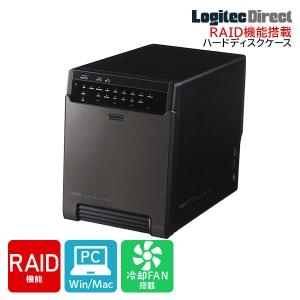 RAID 機能 HDDケース 4台 3.5インチ ハードディスク ケース  / 4BAY / Win / Mac 対応 USB3.1(Gen1) / USB3.0 ロジテック 日本製 LHR-4BRHEU3｜ロジテックダイレクトYahoo!ショッピング店