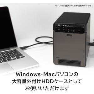 RAID 機能 HDDケース 4台 3.5イン...の詳細画像1