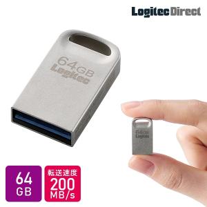 【メール便送料無料】超小型 USBメモリ 64GB Type-A USB-A USB 3.2 Gen1 フラッシュメモリー LMC-LS64U3｜ロジテックダイレクトYahoo!ショッピング店