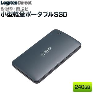 ロジテック 小型 軽量 外付けSSD ポータブル 240GB USB3.2 Gen1 メール便発送 LMD-SPA240U3 SSPA