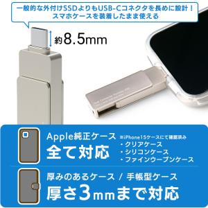 SSD 外付け 1TB ポータブル iPhon...の詳細画像2