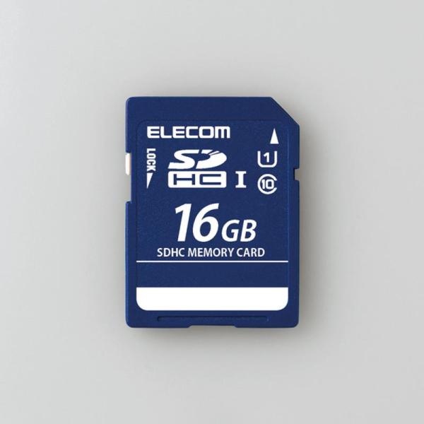 エレコム アウトレット  SDカード 16GB  SDHC データ復旧サービス UHS-I U1 C...
