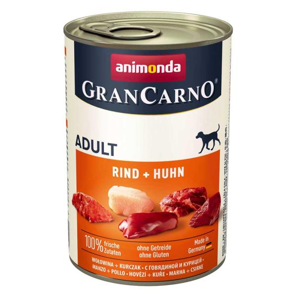 アニモンダ グランカルノ ウェット アダルト 牛肉 鶏肉 犬用 400g animonda 犬缶 缶...