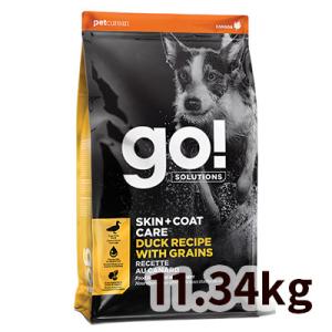 ゴー GO SOLUTIONS ドッグフード 皮膚アンド被毛ケア ダック 犬用 11.34kg ペット ペット用｜logos-pet