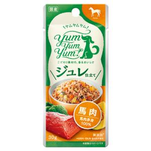 ウィズ グリーンドッグ ヤムヤムヤム ジュレ仕立て 馬肉 犬用 30g ペット ペット用