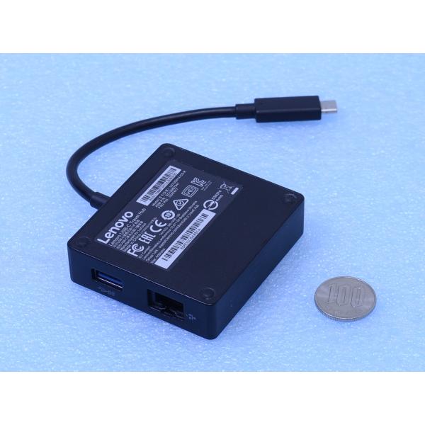 Surface Pro等でも使える デュアルディスプレイ/高速有線LANアダプター Lenovo U...