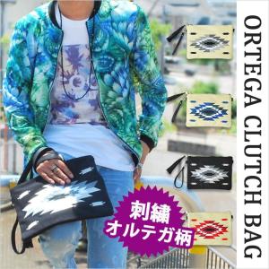 クラッチバッグ メンズ オルテガ柄 オルティガ柄 ネイティブ 刺繍 鞄 バッグ カバン かばん セカンドバッグ ショルダーバッグ 白 ホワイト 黒 ブラック メンズファッション通販lohas 通販 Yahoo ショッピング